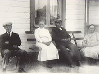 Arrendatorn Alfred Pettersson med familj, Lilla Sjögetorp