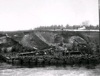 Brobyggnation vid Periodens kraftstation, foto 1966