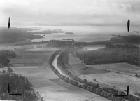 Flygbild - Hjälmare kanal vid Värhulta