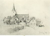 Vallby kyrka år 1870