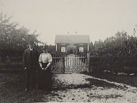 Skomakaren och bonden Gustaf Lundman med hustrun Ingrid, Mosstorp, Västra Vingåker