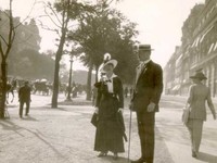 Hilda Österman med sin bror Birger Wessén