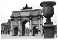Paris, triumfbågen på Place du Carrousel 1971