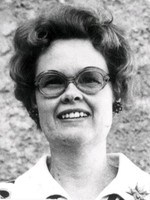 Museivärdinnan Ing-Britt Johansson år 1953