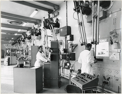 Gamma laboratoriet vid Studsviks anläggning för energiforskning på 1960-talet