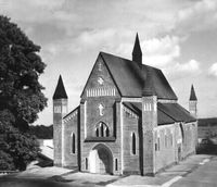 Modell av Strängnäs domkyrka ca 1957