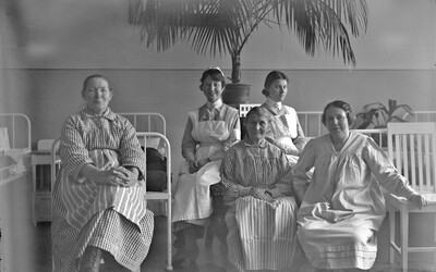 Kvinnoavdelningen på  Nyköpings hospital, 1926.