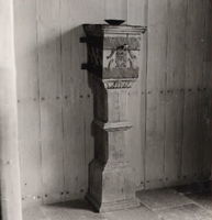 Fattigbössa i Helgesta kyrka år 1959