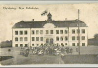 Vykort, Nya Folkskolan, Nyköping