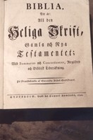 Bibel i Malmköpings tingshus från 1821