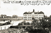 Vykort, Östra Skolan i Nyköping, 1906