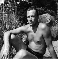 Sigurd solbadar, från campingsemester i Helgö 1957