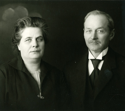 Carl Edvin Andersson med hustru Anna Charlotta