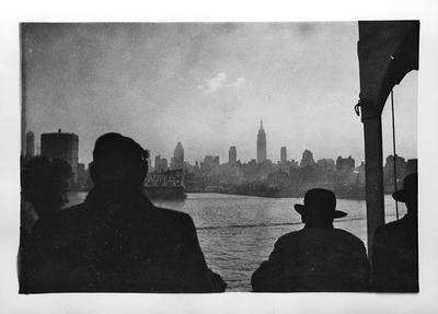 Bertil Nyman på väg hem från USA 1949,  Empire State Building 1949