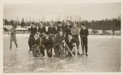 Bandylag vid Solbacka Läroverk, 1932