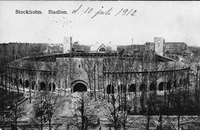 Vykort med Stockholms stadion, Olympiska spelen 1912, 