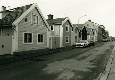 Västra Trädgårdsgatan i Nyköping, 1985