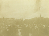 Djurgårdsbron i Stockholm vid Stockholmutställningen 1897