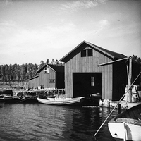 Notfiske i Sjösaviken utanför Nyköping, mitten av 1900-talet