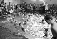 Simskola i badhuset, Nyköping, år 1965