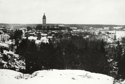 Utsikt över Strängnäs från Långberget.