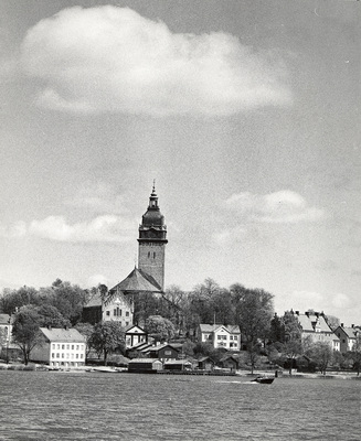 Utsikt från Sundby brygga mot Strängnäs.