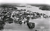 Flygfoto, vykort, Strängnäs