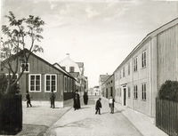 Storgatan i Strängnäs år 1860