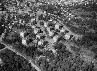 Flygfoto över Oxelösund 1964