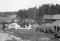 Inryckning på Malma hed, omkring 1890