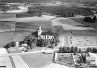 Flygbild - Öja kyrka