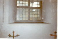 Fönster i norrväggen före renoveringen 1967