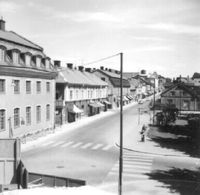 Västra Storgatan i Nyköping, 1957