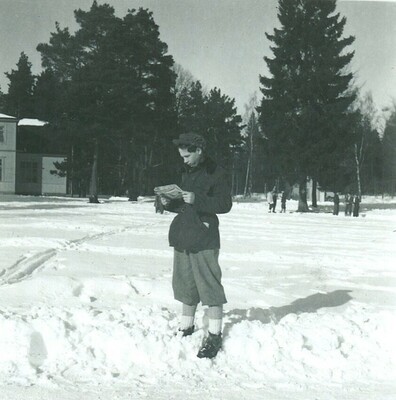 Skolgården på Solbacka Läroverk