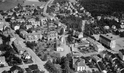 Flygfoto över Oxelösund 1954