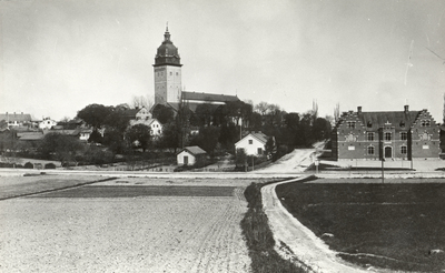 Strängnäs, Utsikt över det ännu ej bebyggda kv. Åkern