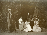 Familjerna Örwall och Bökman vid Skärblacka i Kullerstad 1895