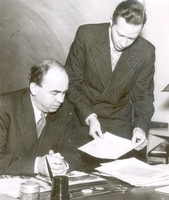 Ivar Schnell och Carl Gustaf Blomberg år 1952
