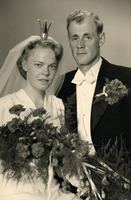 Brudparet Ruth och Karl-Johan Nilsson 1945