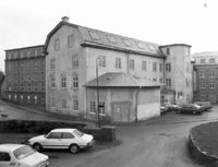 Före detta industriområde med bränneri rivet 1987, Forsgränd i Nyköping