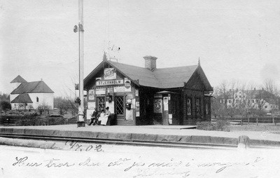 Stjärnholms järnvägsstation år 1902