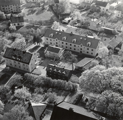 Strängnäs, utsikt från domkyrkotornet mot sydväst.