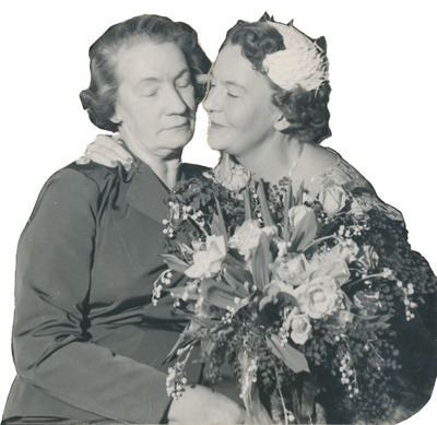 Eivor Gemzell med sin mor Anna Eklöf