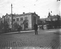 Järnvägsnät i en okänd stad