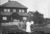 Djurholm, Ösby, finska släkten Andersson på besök, 1920