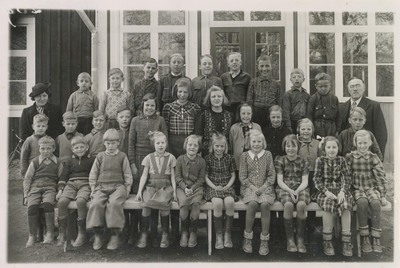 Klassfoto Bälinge kyrkskola 1940-1941
