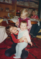 Barnbarn hos familjen Ekinge ca 1980