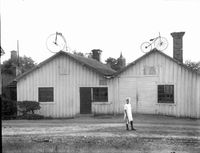 C. J. Carlssons velocipedverkstad, St Annegatan 23, Nyköping år 1919