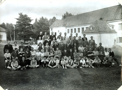 Sommarkurs på Solbacka Läroverk, 1938