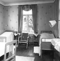 Gästrum på nedre våningen, Rönnebo Pensionat i Trosa år 1983